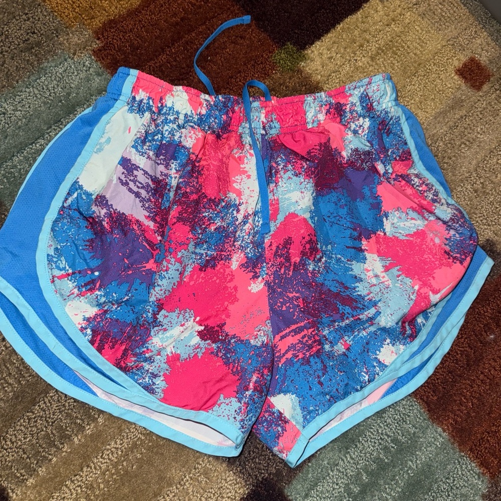 Nike Women's Athletic Shorts in Pink and Blue